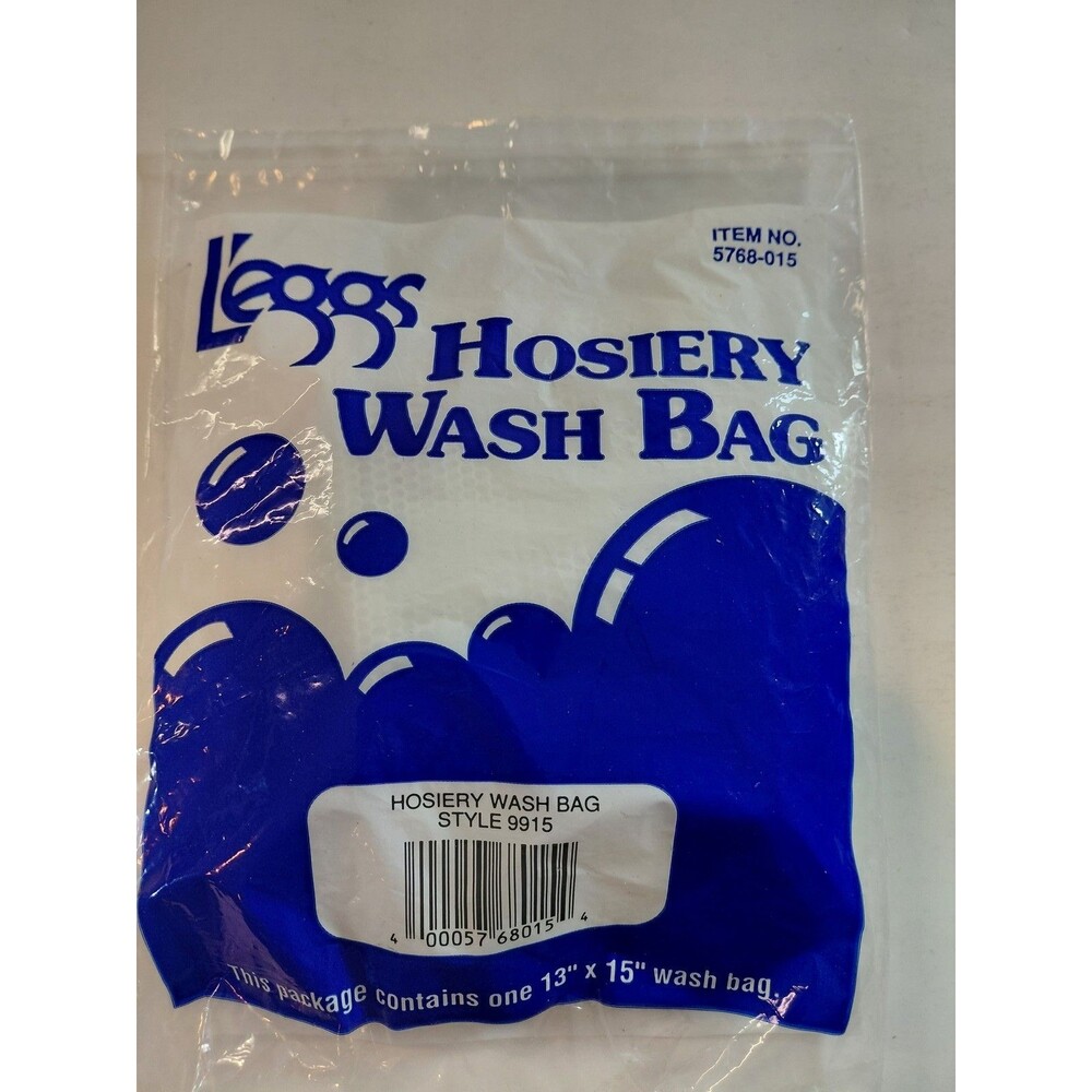 L'eggs Hosiery Wash Bag 13"x15" Delicates Laundry Net Travel Organizer Style